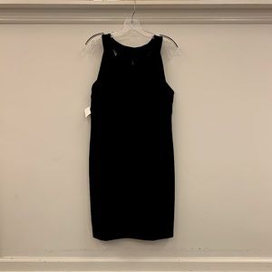Isosceles Solid Black Dress